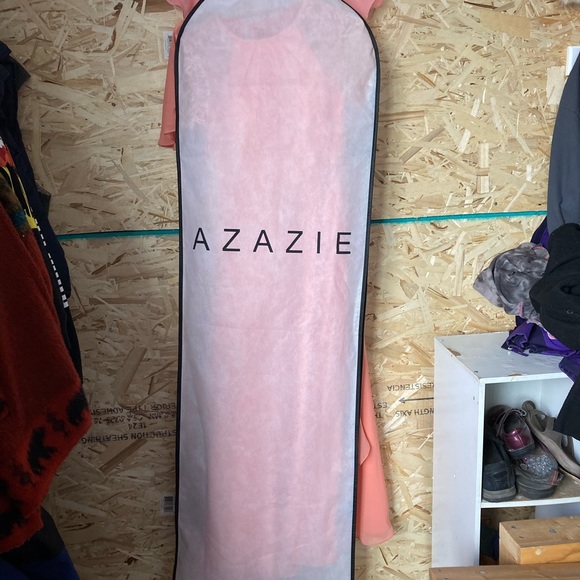 Azazie floor length chiffon bridesmaid dress with ruffle - Picture 4 of 4